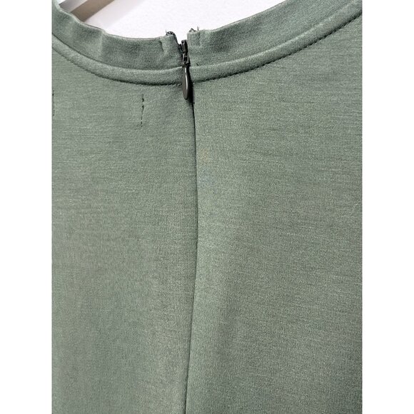 Banana Republic Green Sleeveless Fit & Flare Mini Dress Size 4 Small - Picture 5 of 7